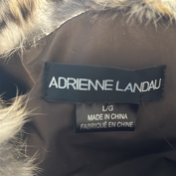 NWT Adrienne Landau Leopard/Cheetah Fur Vest - Picture 5 of 6